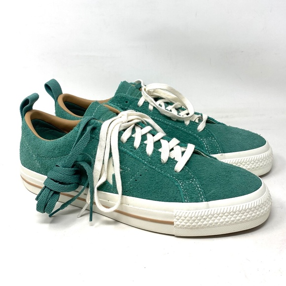 Converse One Star Pro Vintage Suede Shoes Men Size Green Casual Low Top A02947C - Picture 2 of 10